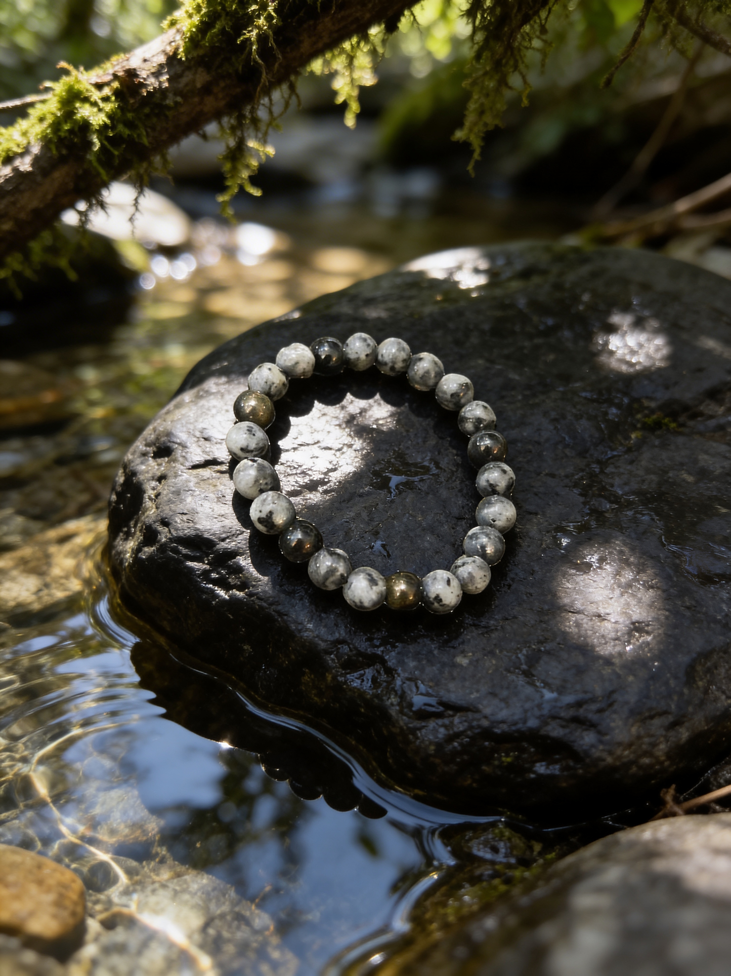 Bracelet en labradorite 8 mm – Protection, intuition et énergie positive